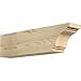 Ekena Millwork RFT04X06X24PEC00RDF Pescadero Rough Sawn Rustic Wood Rafter Tails