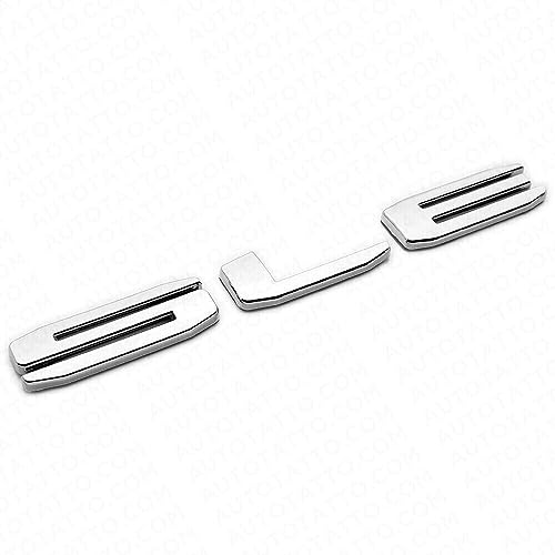 Image of 1Pc for 19-21 Sierra Rear Tailgate SLE Logo Emblem Pickup 3D Letter Badge Nameplate Replacement for SLE (Chrome)