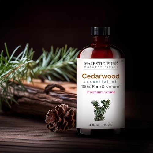 Image of Majestic Pure Cedarwood Essential Oil for Diffuser - 4 Fl Oz