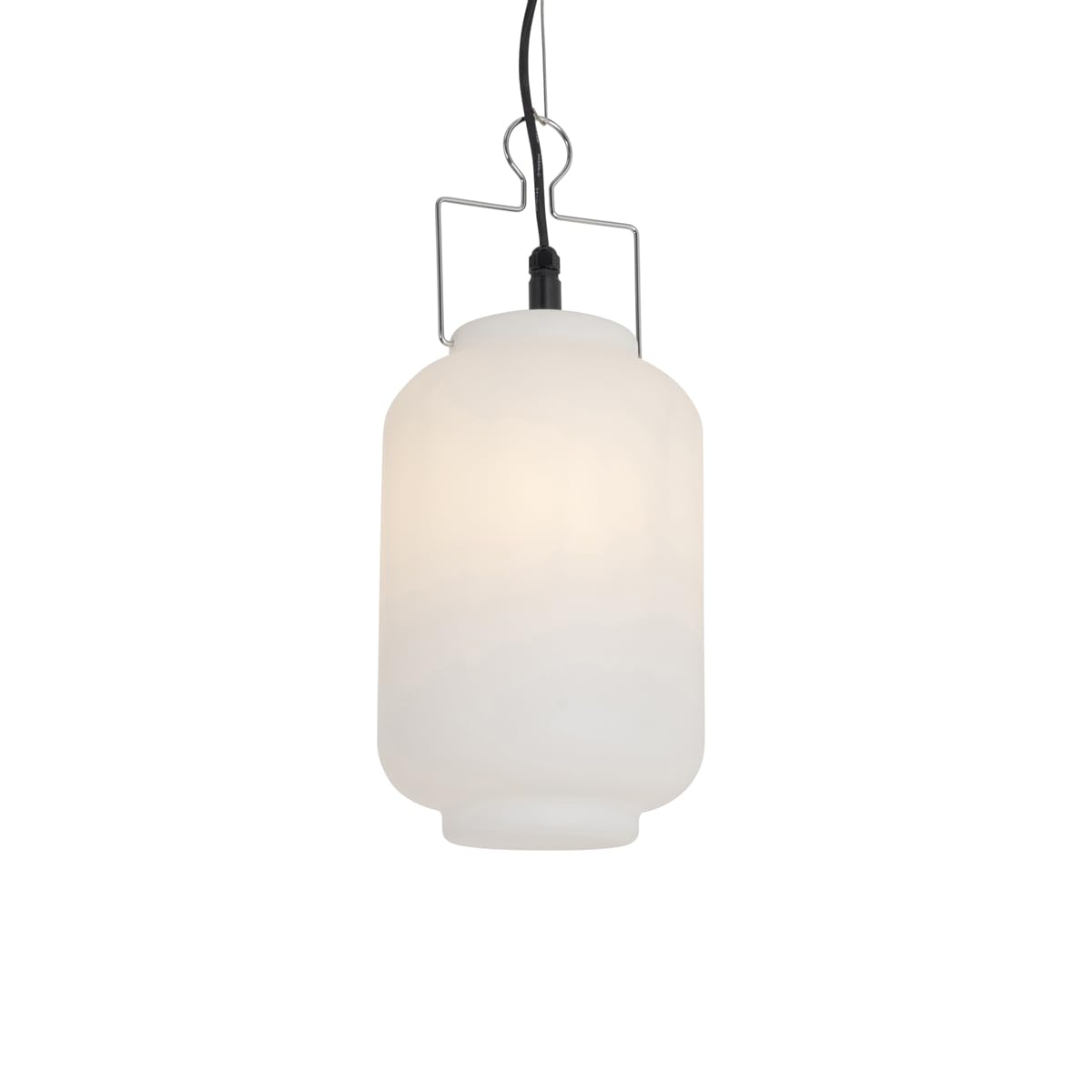 Qazqa Moderno Buiten hanglamp wit 20 cm met stekker IP44 - Pion Plástico/Metálica Redonda Adecuado para LED Max. 1 x 23 Watt