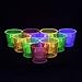 Party Essentials Hard Plastic 4-Ounce Bomber Cups, Assorted Neon, 12-Count