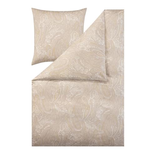 Bettwäsche Nathan | beige Mako-Interlock-Jersey (beige 200, 1 x 80x80 + 1...