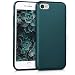 Produktbild kwmobile Hülle kompatibel mit Apple iPhone 7/8 / SE (2020) - Handy Case Handyhülle - Anti-Rutsch Backcover Hardcover Cover Schutzhülle Metallic Petrol