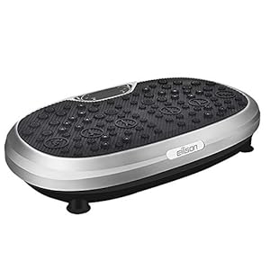 EILISON FitMax 3D XL Vibration Plate Exercise Machine – Whole Body Workout Vibration Fitness Platform w/Loop Bands – Home Workout for Lymphatic Drainage Machine for Weight Loss, Shaping, Wellness, Recovery