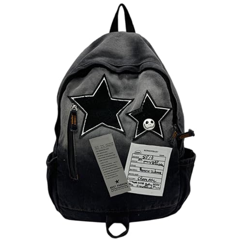 Sac à dos Y2K Star esthétique grunge vintage et léger pour voyage