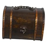 Boîtes en bois : design rétro, peuvent être utilisées comme boîte à bijoux ou boîte pour les mariages, petites boîtes en bois