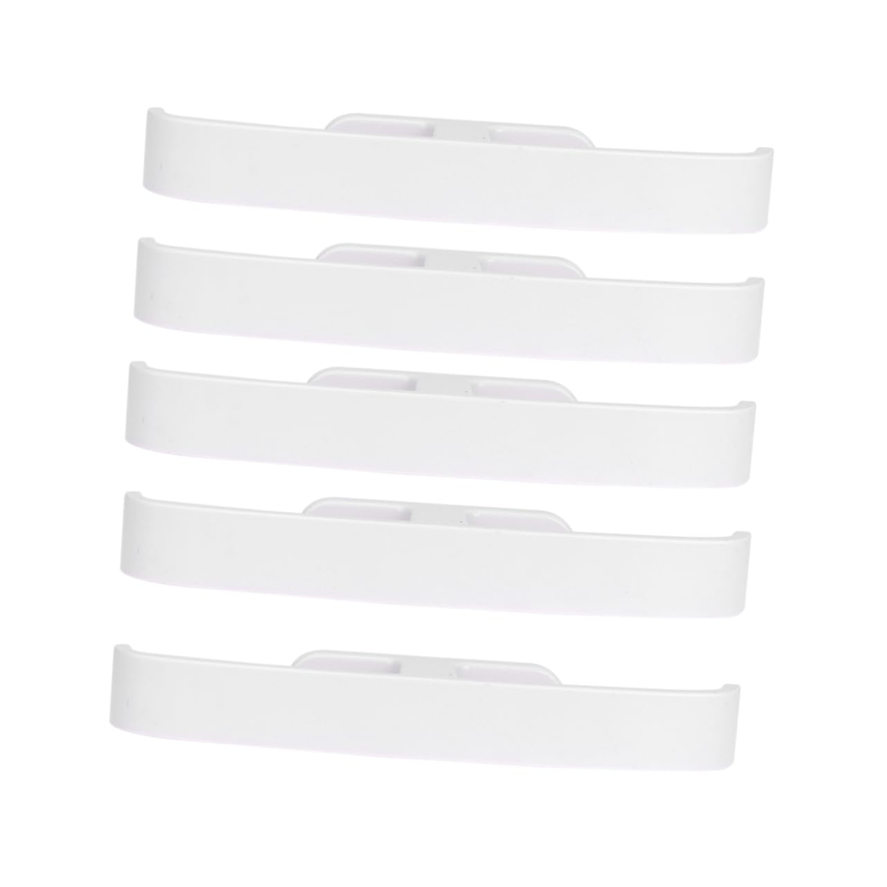 TOPPERFUN 5Pcs Mounted Slippers Organizer Rack Space Saving Plastic Hangers for Shoes Storage Bathroom Hallway White Slipper Holder for Easy Access Neat Arrangement
