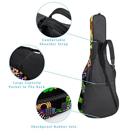 Hondank Housse de protection rembourrée pour guitare acoustique classique Motif marbre Noir, Multicolore 06, 42.9×16.9×4… - Les Beatles, Paul McCartney, John Lennon, RIngo Starr, George Harrison Hondank Housse de protection rembourrée pour guitare acoustique classique Motif marbre Noir, Multicolore 06, 42.9x16.9x4… – Image 4