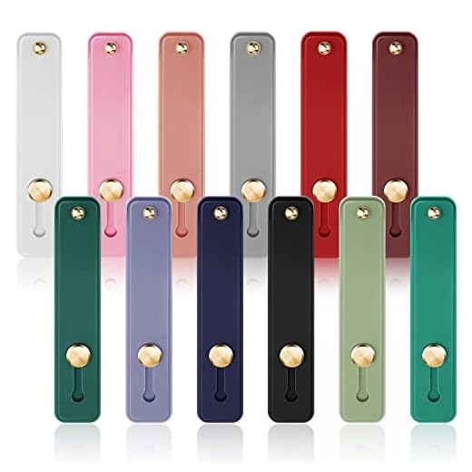 Weewooday 12 Pcs Phone Finger Strap, Soft Colors