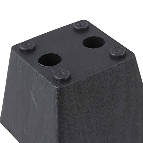 Rdexp 2.36 X2.95 X 2.16 Black Plastic Trapezoid Sofa Couch Furniture Legs Feet Pack Of 4 (Type 4) #TOP4