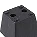 RDEXP 2.36 x2.95 x 2.16 Black Plastic Trapezoid Sofa Couch Furniture Legs Feet Pack of 4 (Type 4)