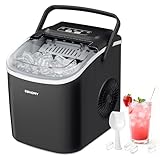 EUHOMY Macchina del Ghiaccio 12kg/24h, Autopulente Macchina...