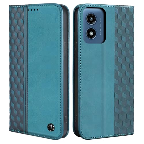 Image of Wallet Case for Motorola Moto G Play 5G (2024) 6.5 inch - Moto G 5G 2024 Flip case, PU Leather Strong Magnetic Folio Phone Cover with Card Holder Slots, Green