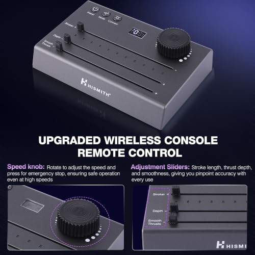 Image of Hismith Servok 2.0 Pro, Upgraded Wireless Console Remote and Intelligent App Control, Premium Sex Machine with KlicLok System