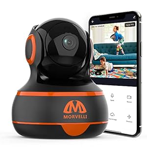 WiFi Home Security Camera Pan, Tilt, Zoom, Two-Way Audio – Smart App, Support Alexa – Wireless Indoor Surveillance – Night Vision, Dome Remote Baby Monitor, Pet, iOS, Android – 2.4 GHz