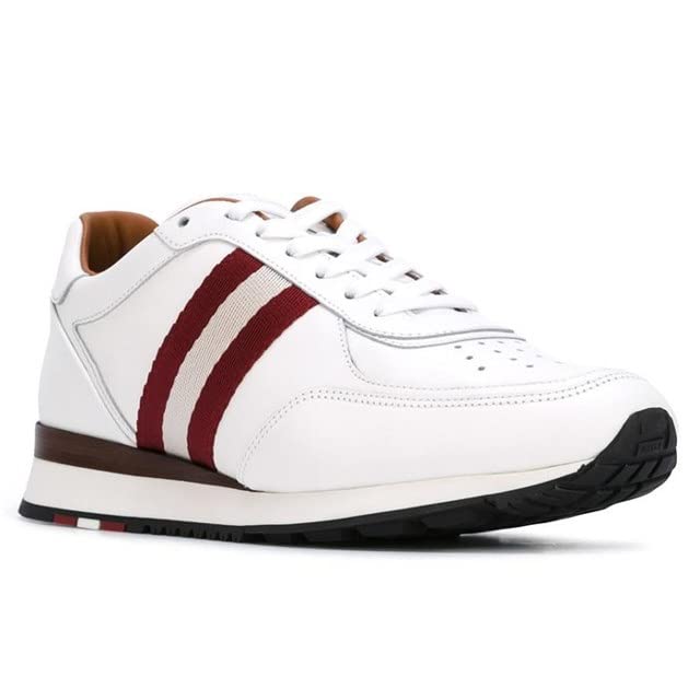 BALLY Aston Men's White Leather Sneakers US 11