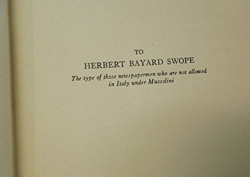 Italy Under Mussolini B0008611Y0 Book Cover