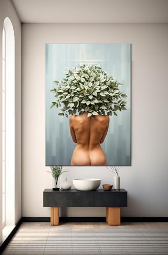 Toile Arbre à argent impression haute définition art abstrait femme 30x40