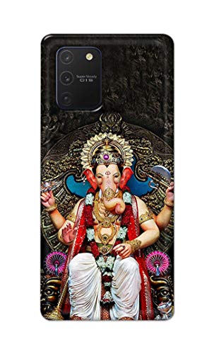 Image of PRINTFIDAA Lord Ganesh Bappa Moriya Vinayaka Printed Designer Hard Back Case Cover for Samsung Galaxy Note 10 Lite /Samsung A81 / SM-N770F / DS -(XQ) MVN1010
