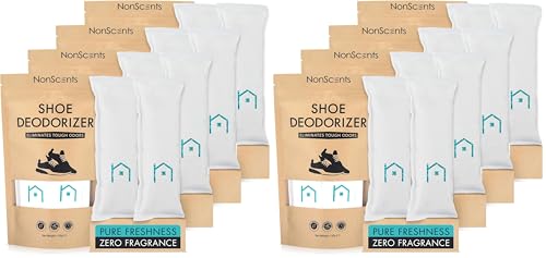 Image of Nonscents Shoe Deodorizer - Odor Eliminator - Air Freshener- 8 Count