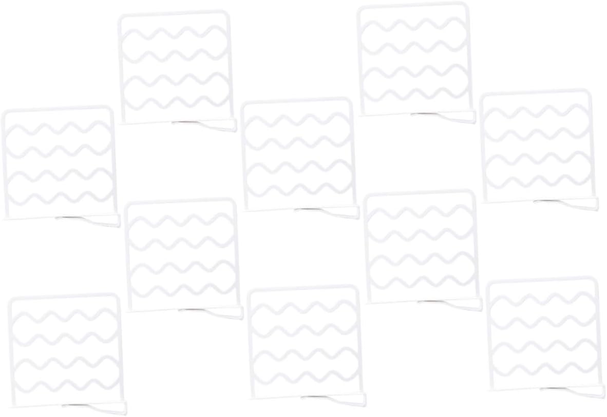 TOYANDONA 10pcs Closet Shelf Dividers No-Damage Install Multilayer Space Utilization Material Adjustable
