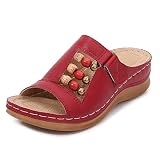 zevanjewel Womens Sandals Comfortable Wedges Open Toe Sandals Platform Slides Bohemian Beach Sandals