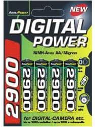 AccuPower 2900mAh battery, AP2900-1, HR-3U, LR6, 4-Pack AP2900-4