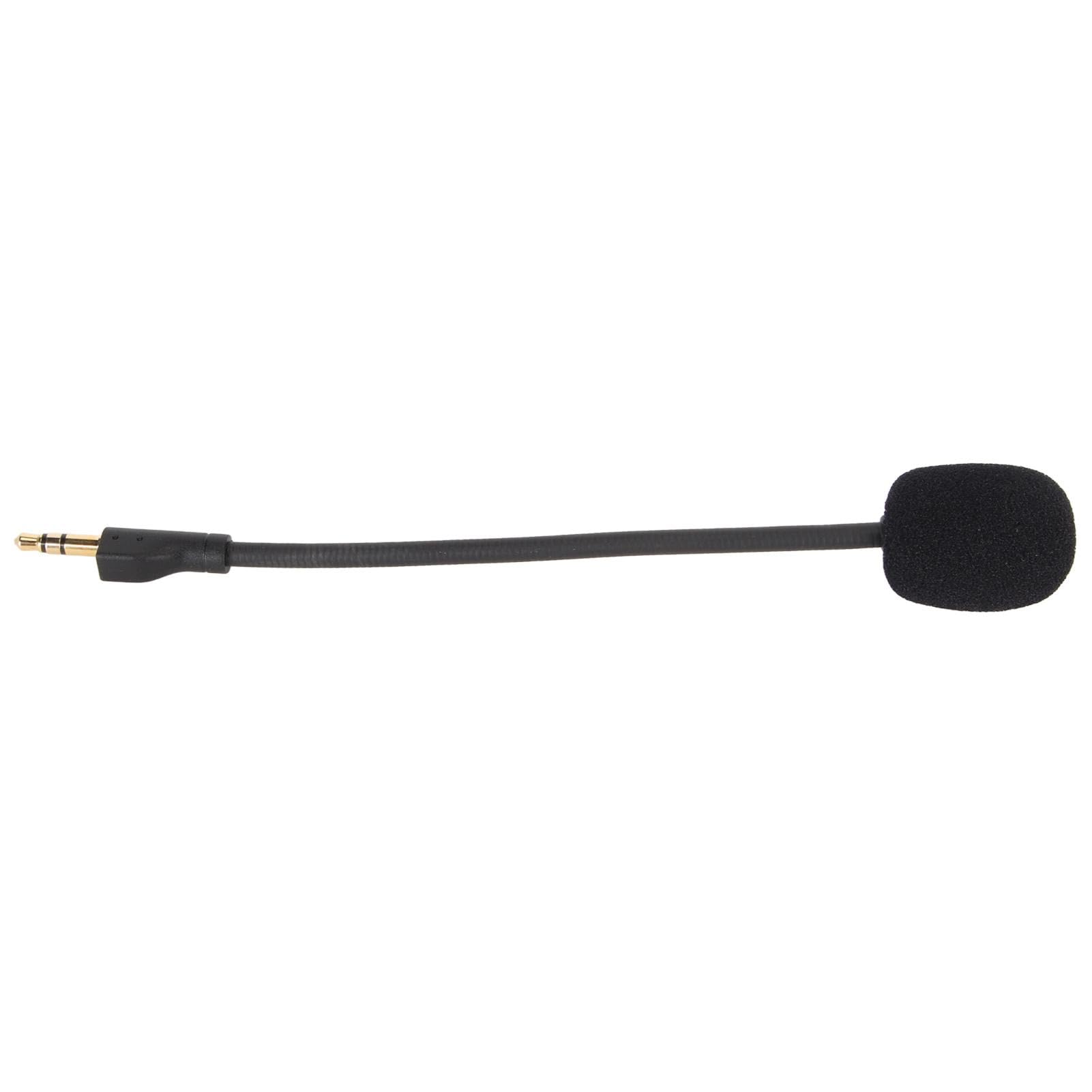 Zastępcze ramię mikrofonu gamingowego, zamiennik mikrofonu do bezprzewodowego G PRO/G PRO X, zdejmowany mikrofon gamingowy, redukcja szumów, obracany o 360°, pozłacany wtyk jack 3,5 mm