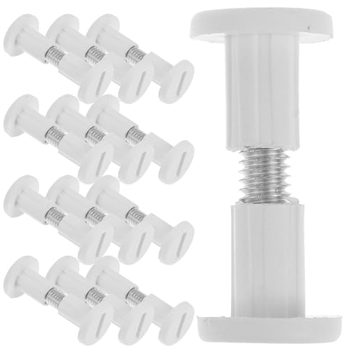 TOVINANNA 50 piezas Kit Tornillos y Tuercas para Fijación y Ensamblaje de Muebles Herrajes de Conexión para Tableros de Madera Sistema de Unión Rápido y Seguro para Bricolaje y Carpintería