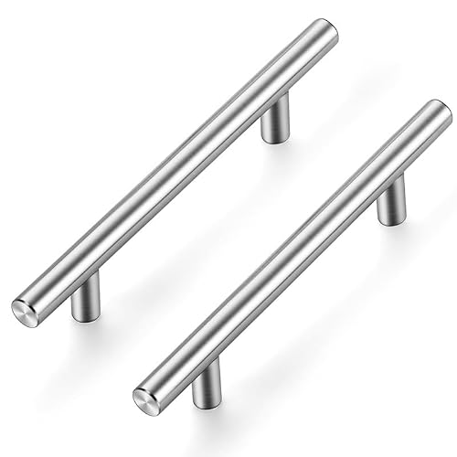 Ravinte 10 Stück Silber Möbelgriffe T Bar Griffe für Küchenschränke 102mm