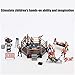 JTLB Fun Filled Kids Wrestling Toy Set - Wrestler Warriors with Realistic Wrestling Ring - Entertaining Fighting Toy Set for Children (Grey)