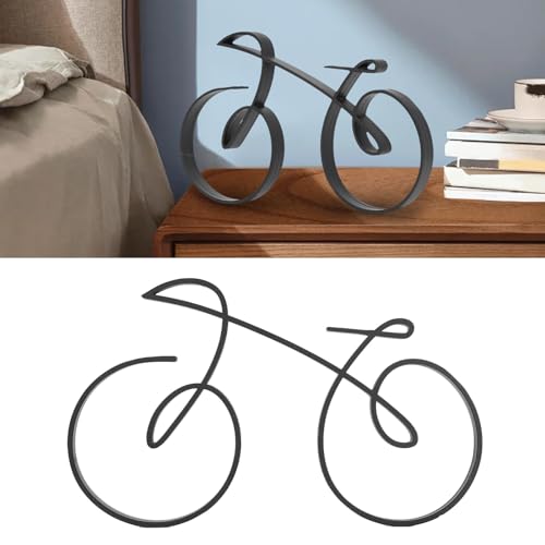 Ornamento de Bicicleta, Metal Simples Acabamento Fino Decoração Moderna de Bicicleta para Desktop