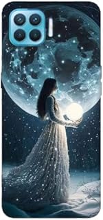 جراب حماية سيليكون مزين بطبعة لموبايل أوبو A73، AB