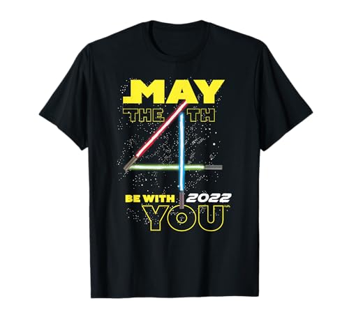 T-shirt Star Wars Lightsabers May The 4th Be With You 2022 noir pour collectionneur