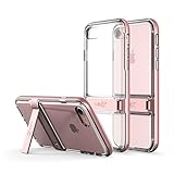iPhone 7 Case, LABC Kick Bumper case Kickstand Ultimate Absorption from drops and impacts for Apple iPhone 7 (Clear/Rosegold) (LABC-126-CRG)