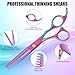 Hair Cutting Scissors Set, Professional Haircut Scissors Kit with Cutting Scissors Thinning Scissors for Barber/Salon/Home/Men/Women/Kids/Adults(Rainbow)