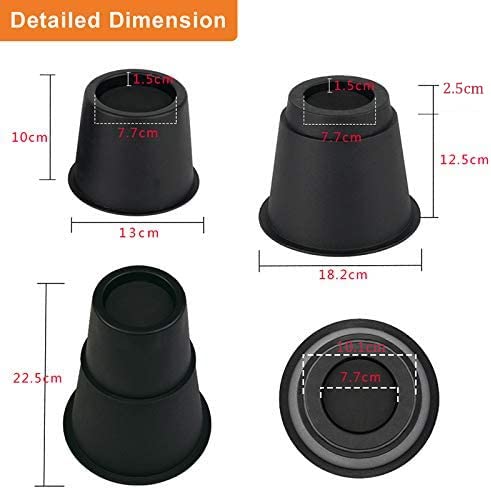 Uping Rialzi di Letto Rialzi Regolabili per Tavolo...