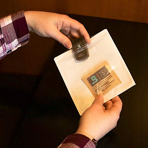 Image of Boveda One Step Hygrometer Mess Free Calibration Kit - Preloaded 75% RH 2-Way Humidity Control - Hygrometer Accuracy - Precise Test for Digital and Analog Hygrometers and Humidity Sensors - 1 Count