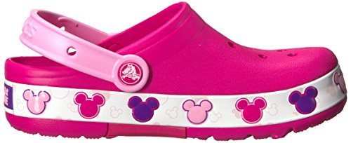 Sandália Crocs Lights Mickey Kids, Criança Unissex, Candy Rosa, 34