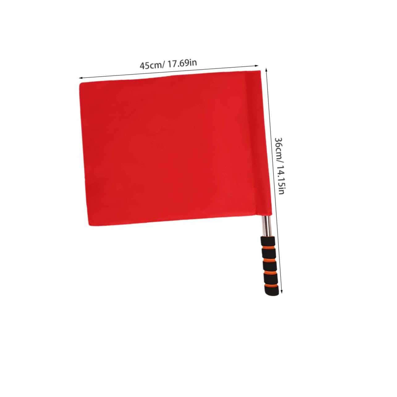 Yardwe Flags Set 2pcs Handheld Soccer Flags for Football Basketball Field Sports