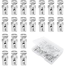 IHOTDER 20PCS Car Throttle Cable Ends,Compact & Rugged Bike Cable Ends for Repairing Brake Lines,Universal 1/8 Car Throttle Cable End Fittings for Bicycles,Motorcycles,Lawn Mowers ATV