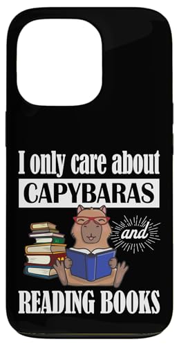 Cute Funny Kawaii Kids Reading Read Books Capybara Lover �X�}�z�P�[�X iPhone 13 Pro �p