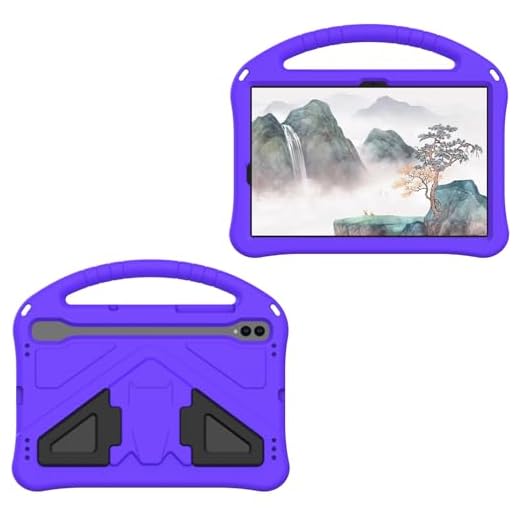 Proteção para serviços pesados Capa infantil compatível com Samsung Galaxy Tab S9 FE 11"(2023)SM-SM-X510/SM-X516/S9 FE WiFi X516B Capa para tablet, capa protetora com alça de ombro e resistência a imp