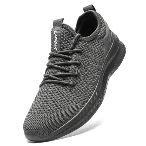 Image of Men's Walking Running Shoes Slip On Sneakers Non Slip Athletic Sports Tennis Fitness Casual Workout Gym Shoes Lightweight Trainers Fashion Soft Comfortable Shoe