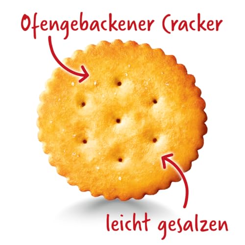 RITZ - Knuspriges, fein gesalzenes Knabbergebäck zum Snacken und Belegen - 200g