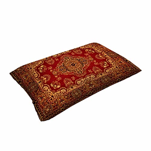 Mugod Rectangle Pillow Cover Red Oriental Persian Carpet Pattern,Pillow Case For Bed Couch Sofa Decor 20X30 Inches #TOP2