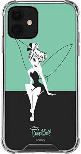 Skinit Clear Phone Case Compatible with iPhone 12 - Officially Licensed Disney Tinker Bell Color Block Design