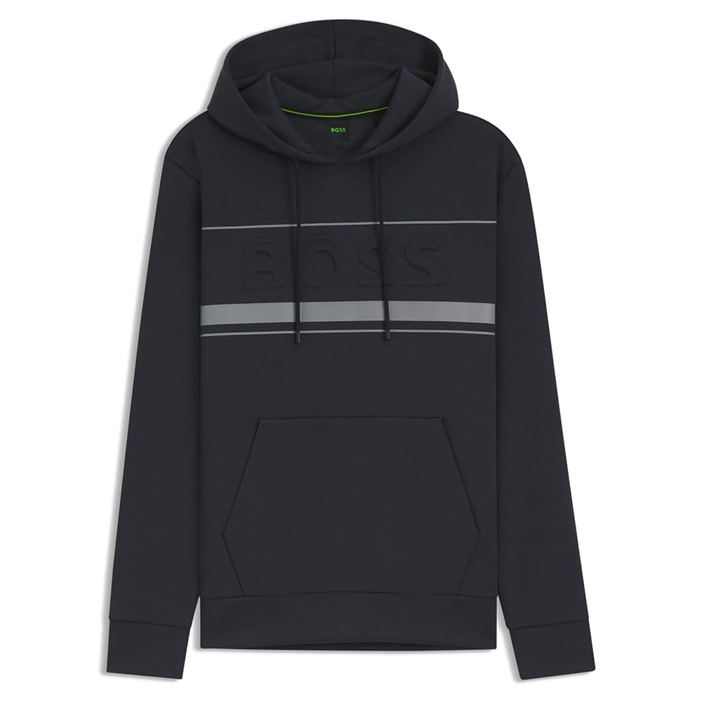 BOSS Men's Soody Zone Sweatshirt, 402 Dark Blue, XS