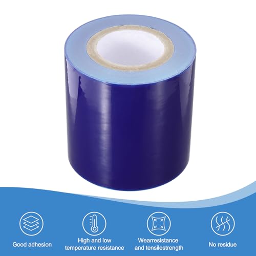 Image of PATIKIL Removable Protective Film Tape, 6 Inch x 656 ft PE Surface Protective Scratch Film Tape Roll for Furniture Electrical Appliances Plastic Hardware High Stickiness Blue