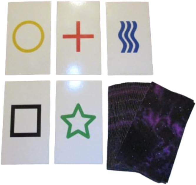 1PK E02C Low Cost Zener Style UNMARKED ESP Testing Cards - not Marked - not a Magic Trick